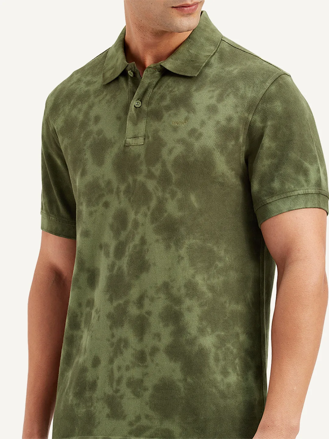 Men's Tie -Dye Slim Fit Polo T-Shirt