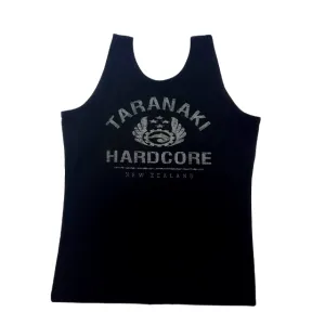 Mens Vintage Singlet - Black