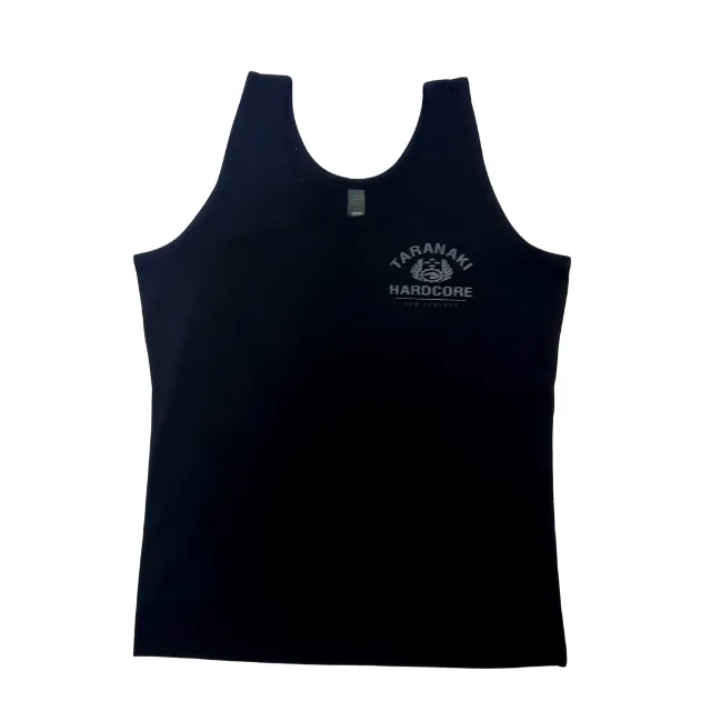 Mens Vintage Singlet - Black