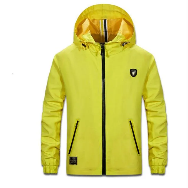 Men's Windproof Hooded Jacket Up To 4XL