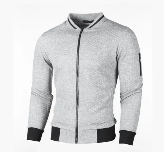 Men's zipped sweatshirt with stand-up collar by Keda