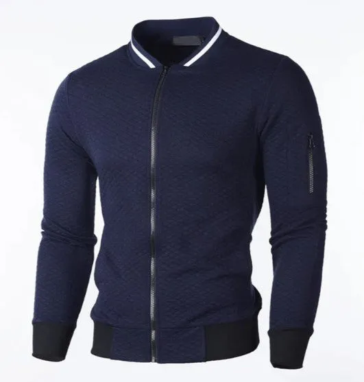 Men's zipped sweatshirt with stand-up collar by Keda