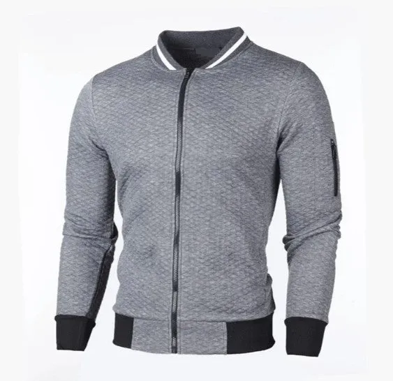Men's zipped sweatshirt with stand-up collar by Keda