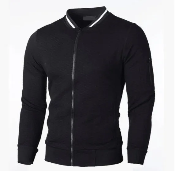 Men's zipped sweatshirt with stand-up collar by Keda