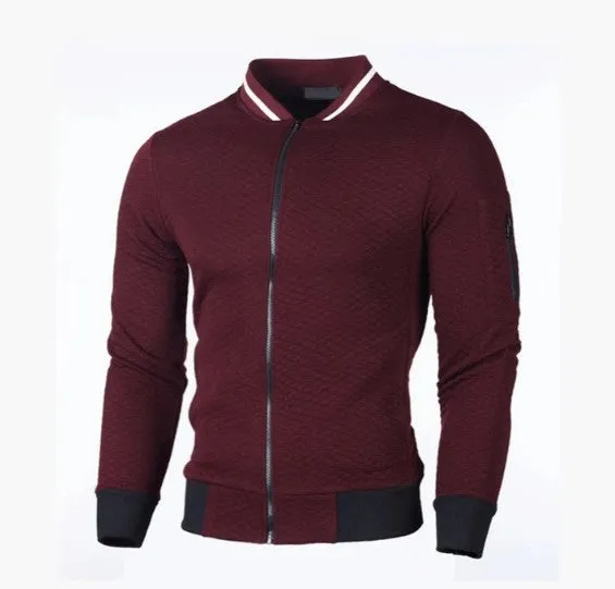 Men's zipped sweatshirt with stand-up collar by Keda