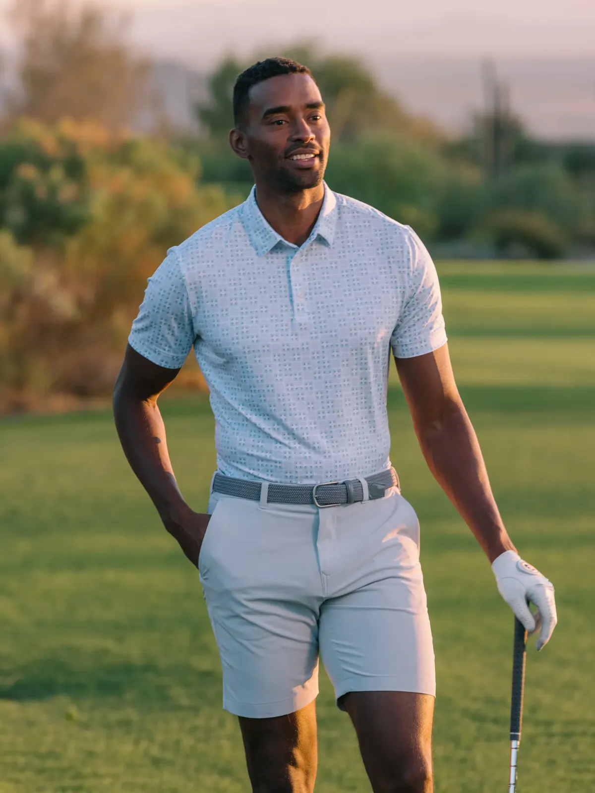 Mizzen   Main Versa SS Polo - Nile Blue Gradient