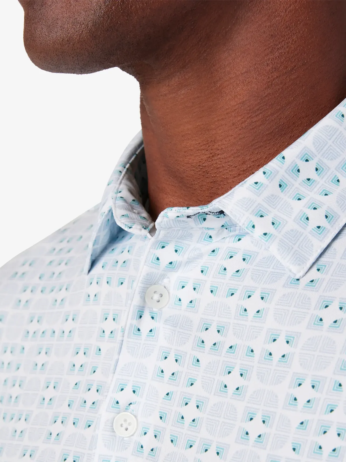 Mizzen   Main Versa SS Polo - Nile Blue Gradient