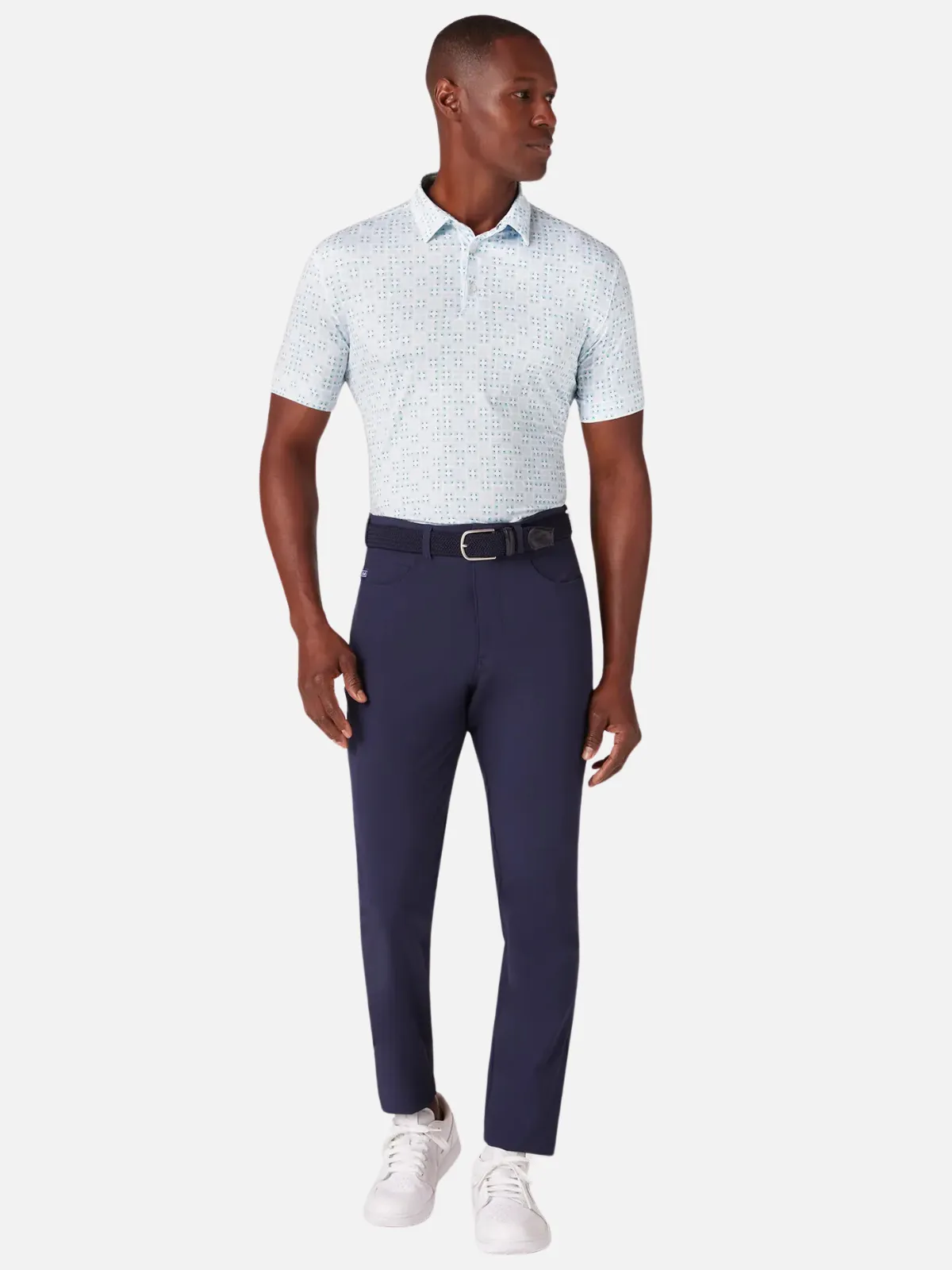 Mizzen   Main Versa SS Polo - Nile Blue Gradient