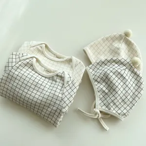 Monbebe Pin Babygrow and Bonnet Set (2 colour options)