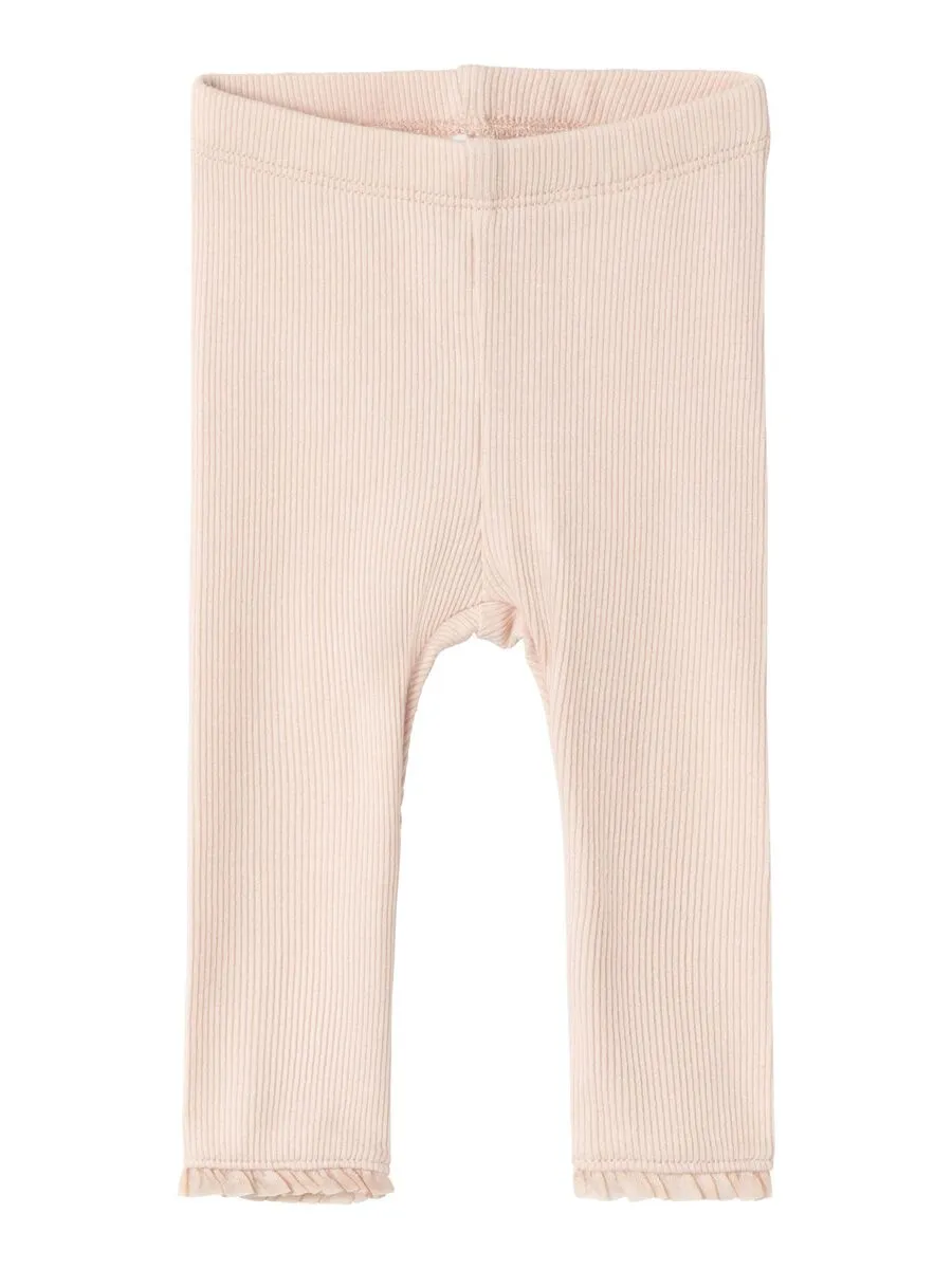 NAME IT | Baby Girl Rib Knit Leggings