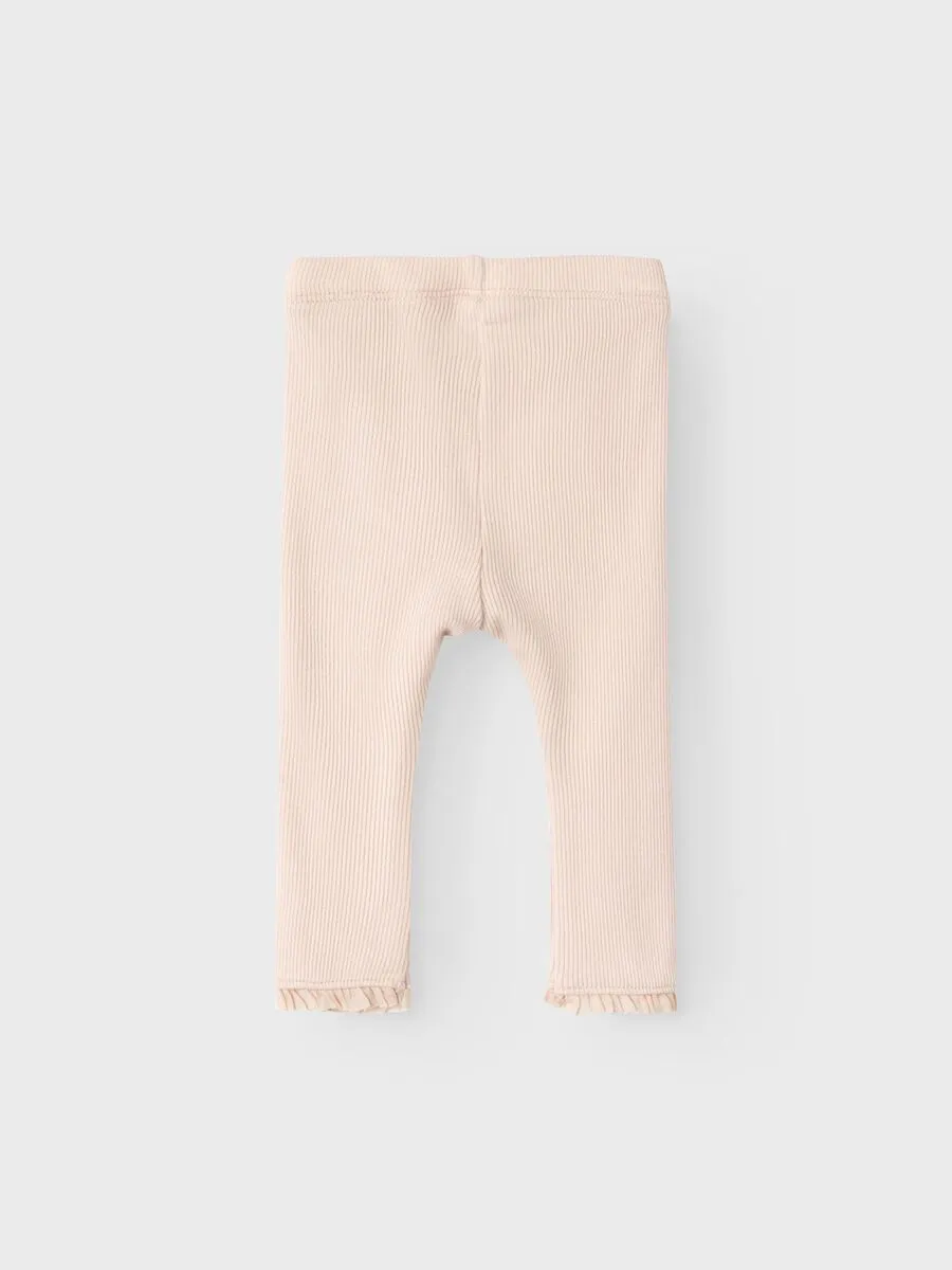 NAME IT | Baby Girl Rib Knit Leggings