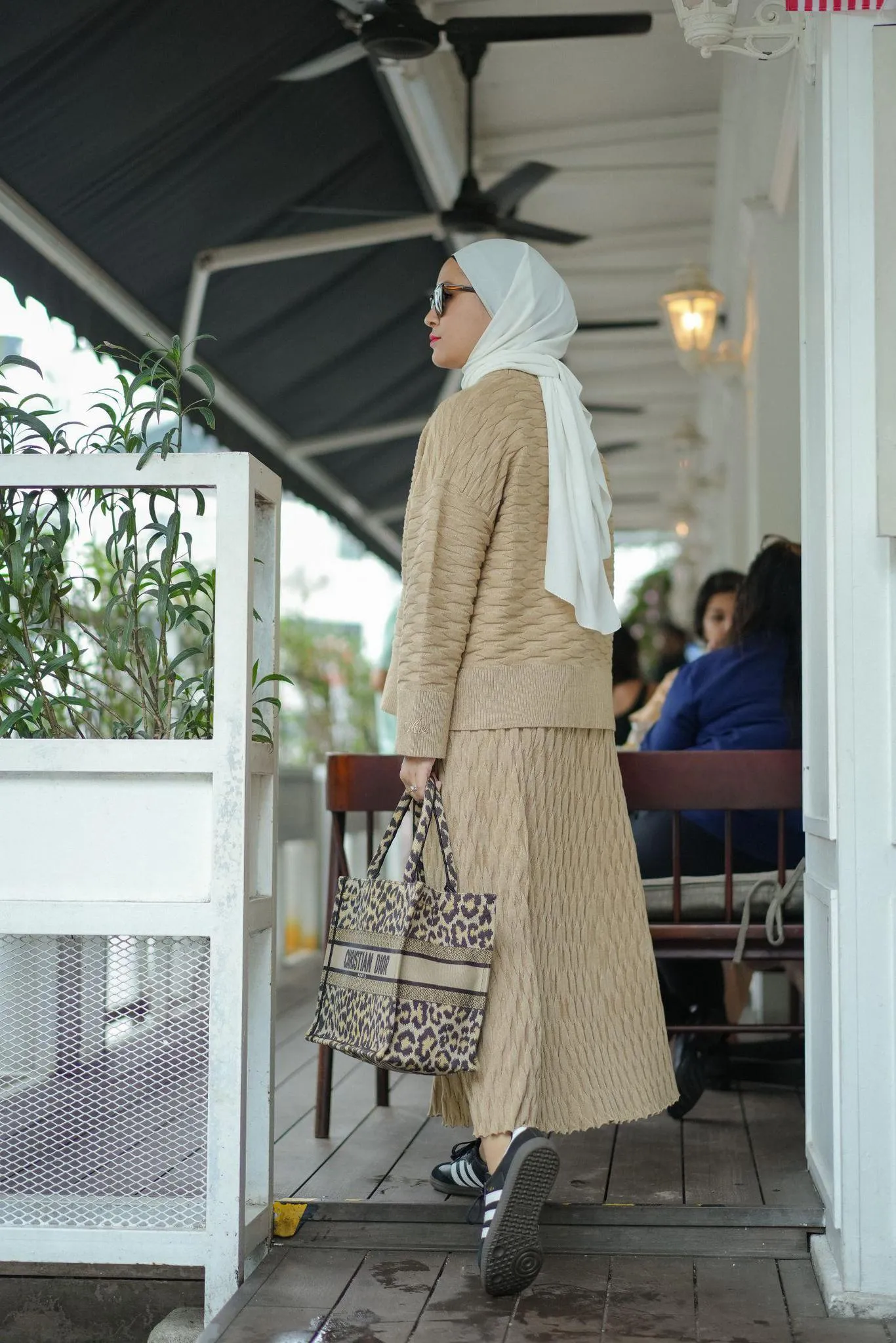 NUVOLA KNIT SKIRT IN CAPPUCCINO