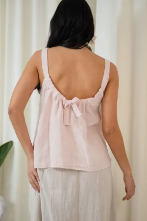 Oasis Tie Back Singlet | Pink
