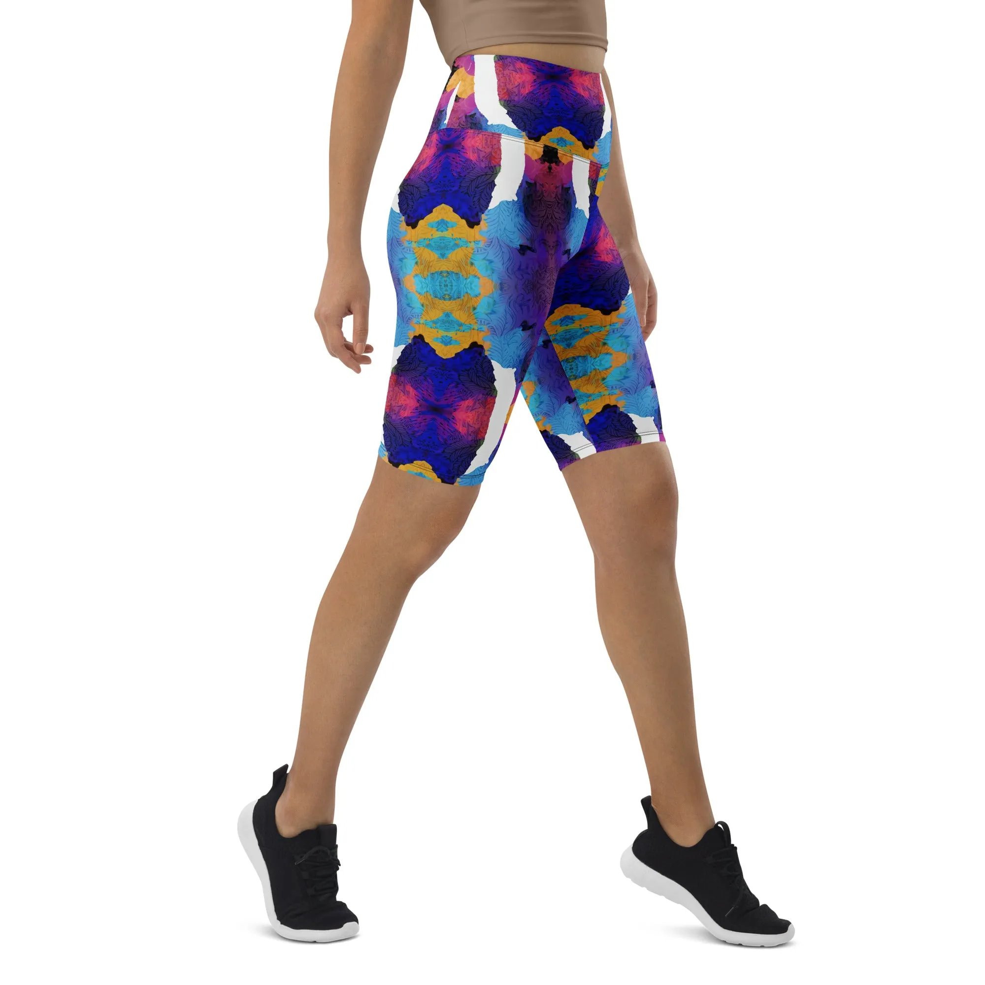 Ocean Mirage Biker Shorts