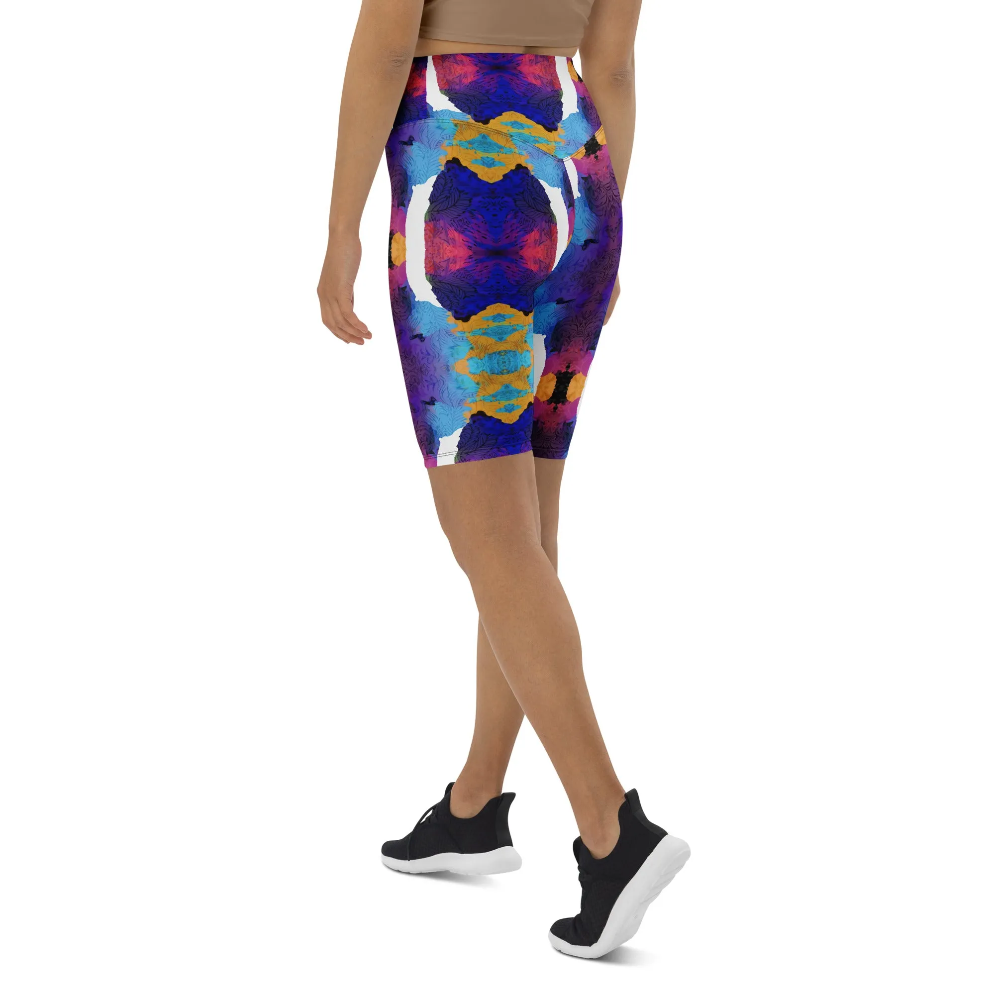 Ocean Mirage Biker Shorts