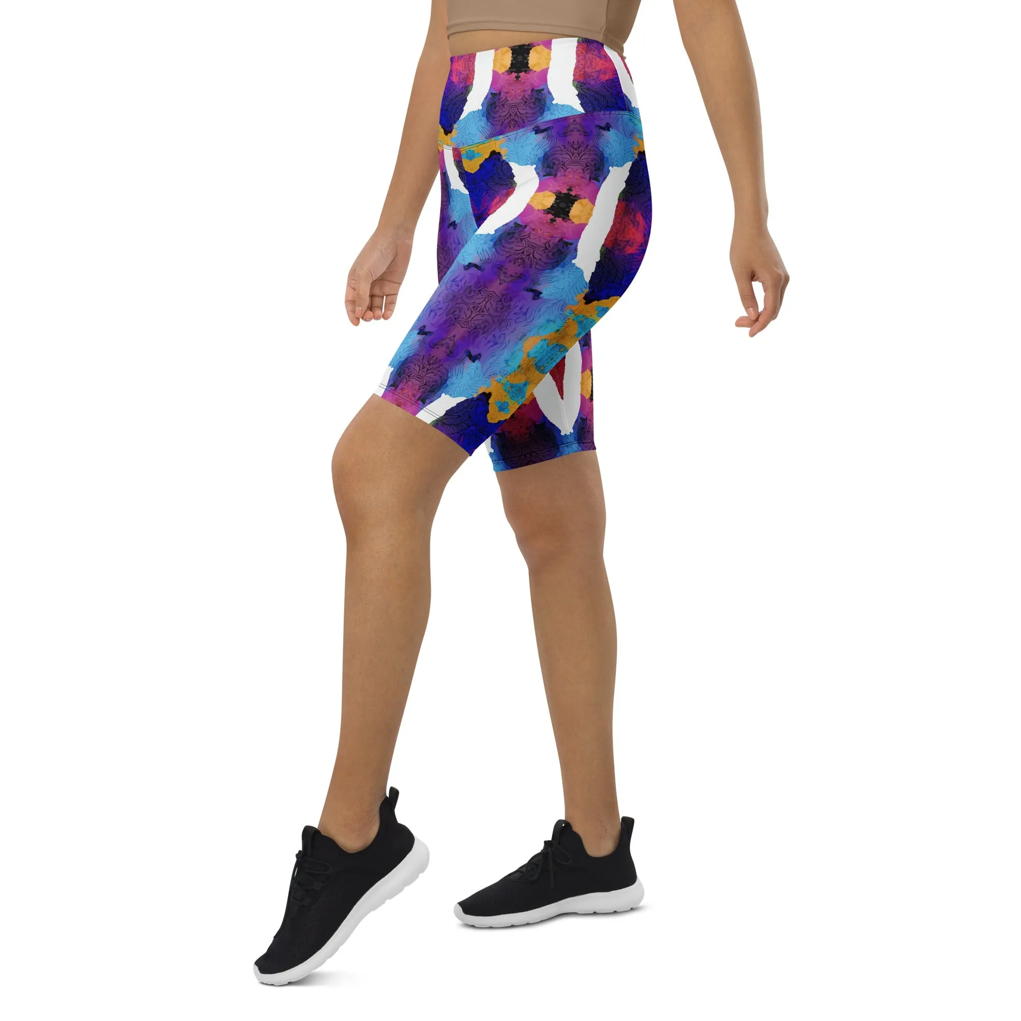 Ocean Mirage Biker Shorts
