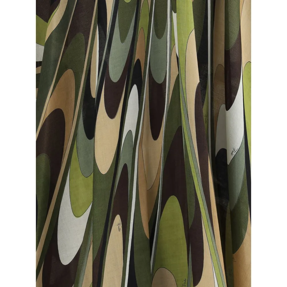 Onde print long Skirt