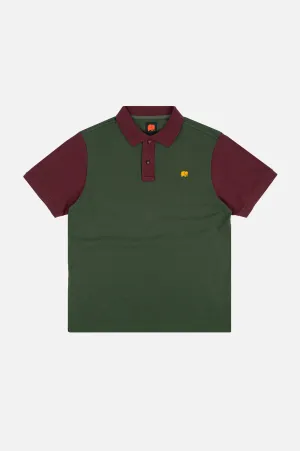 Organic Color Block Polo Shirt Greener Pastures