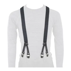 Oxford Riggers Braces Chic Black