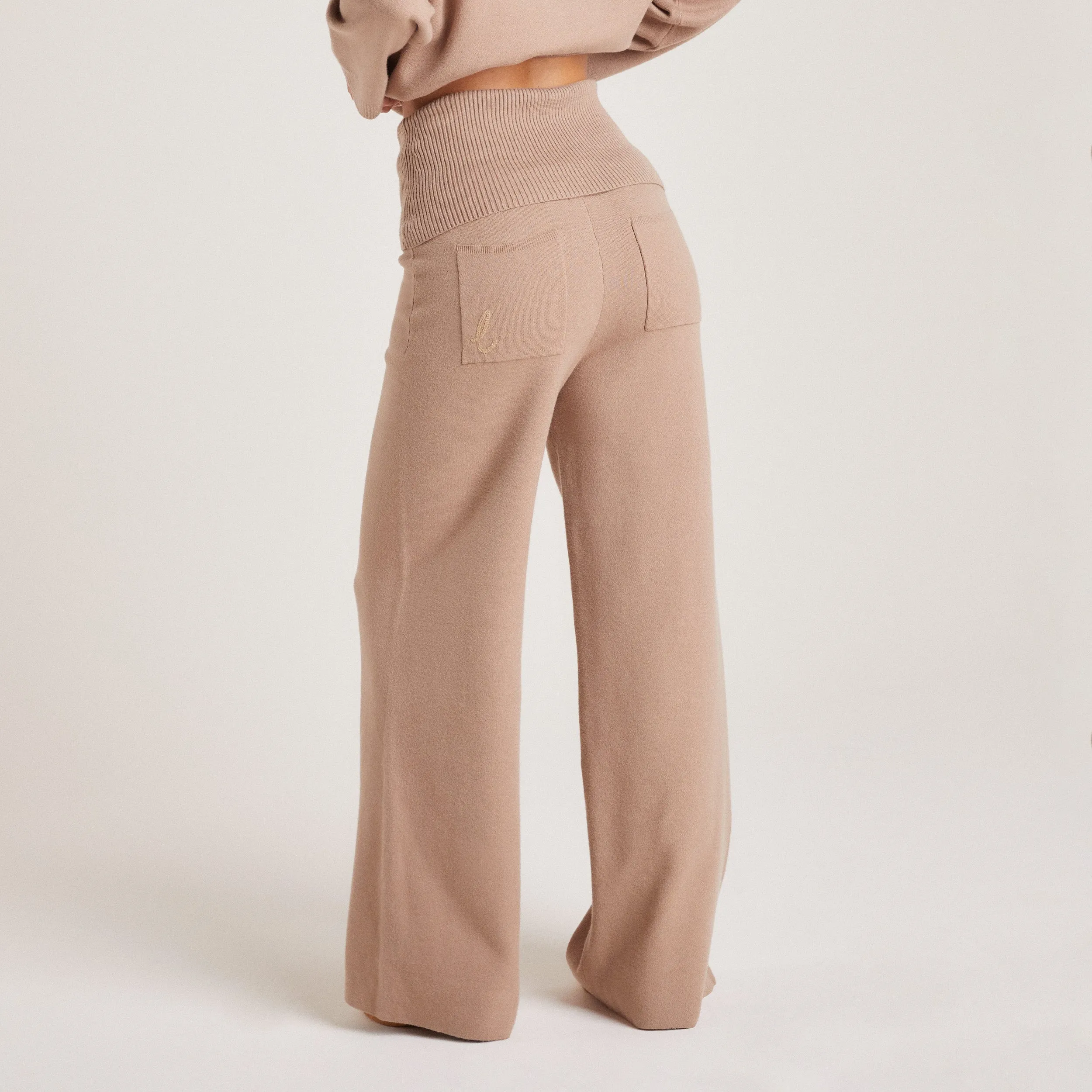 Pantalon en Maille - Vison