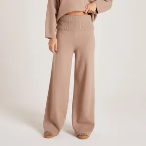 Pantalon en Maille - Vison