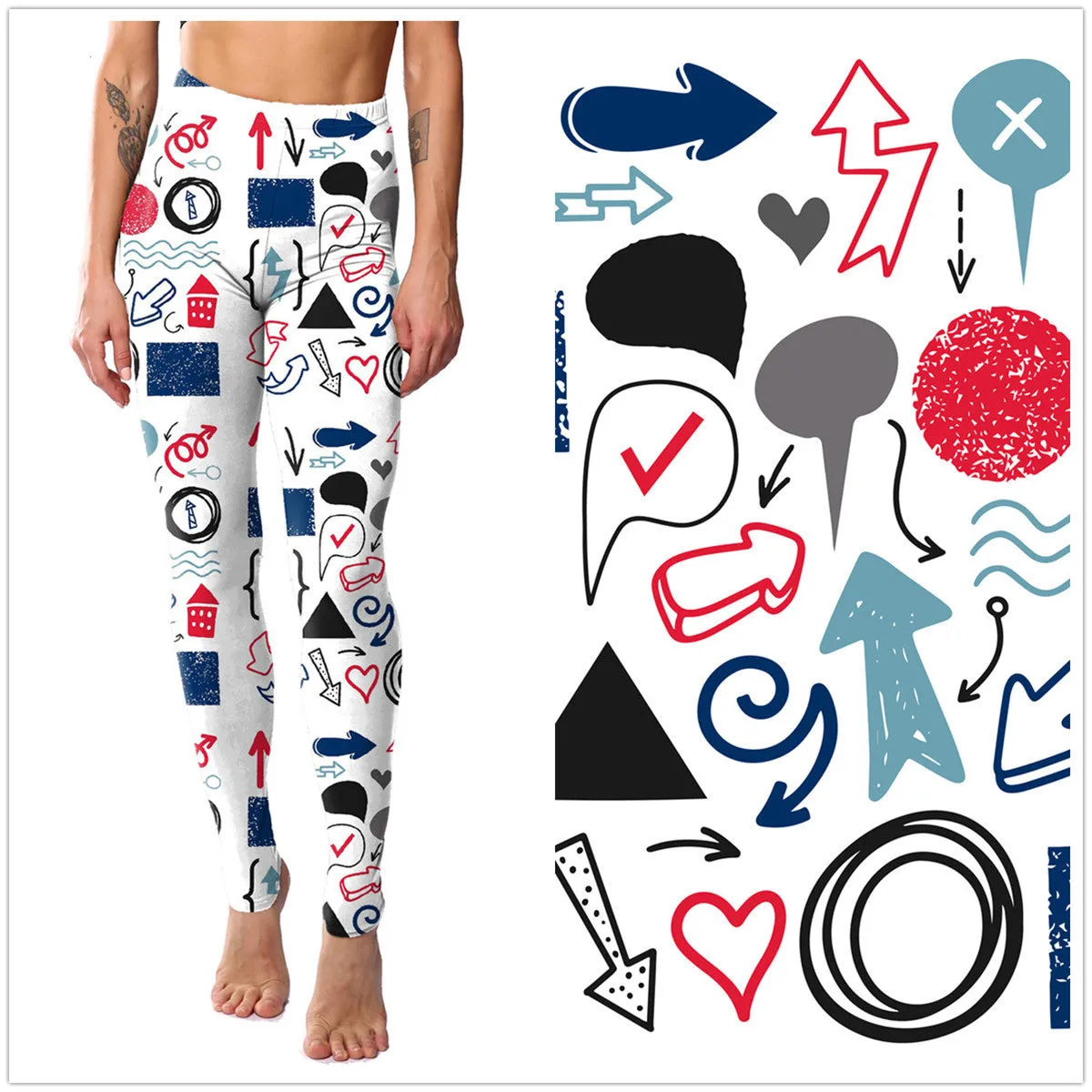 Personalized Kitten Print Leggings