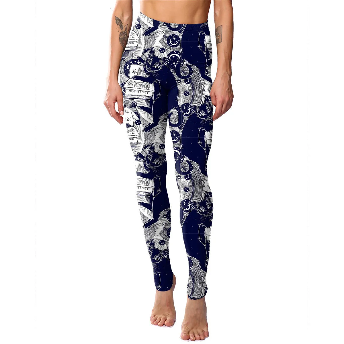 Personalized Kitten Print Leggings
