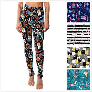 Personalized Kitten Print Leggings