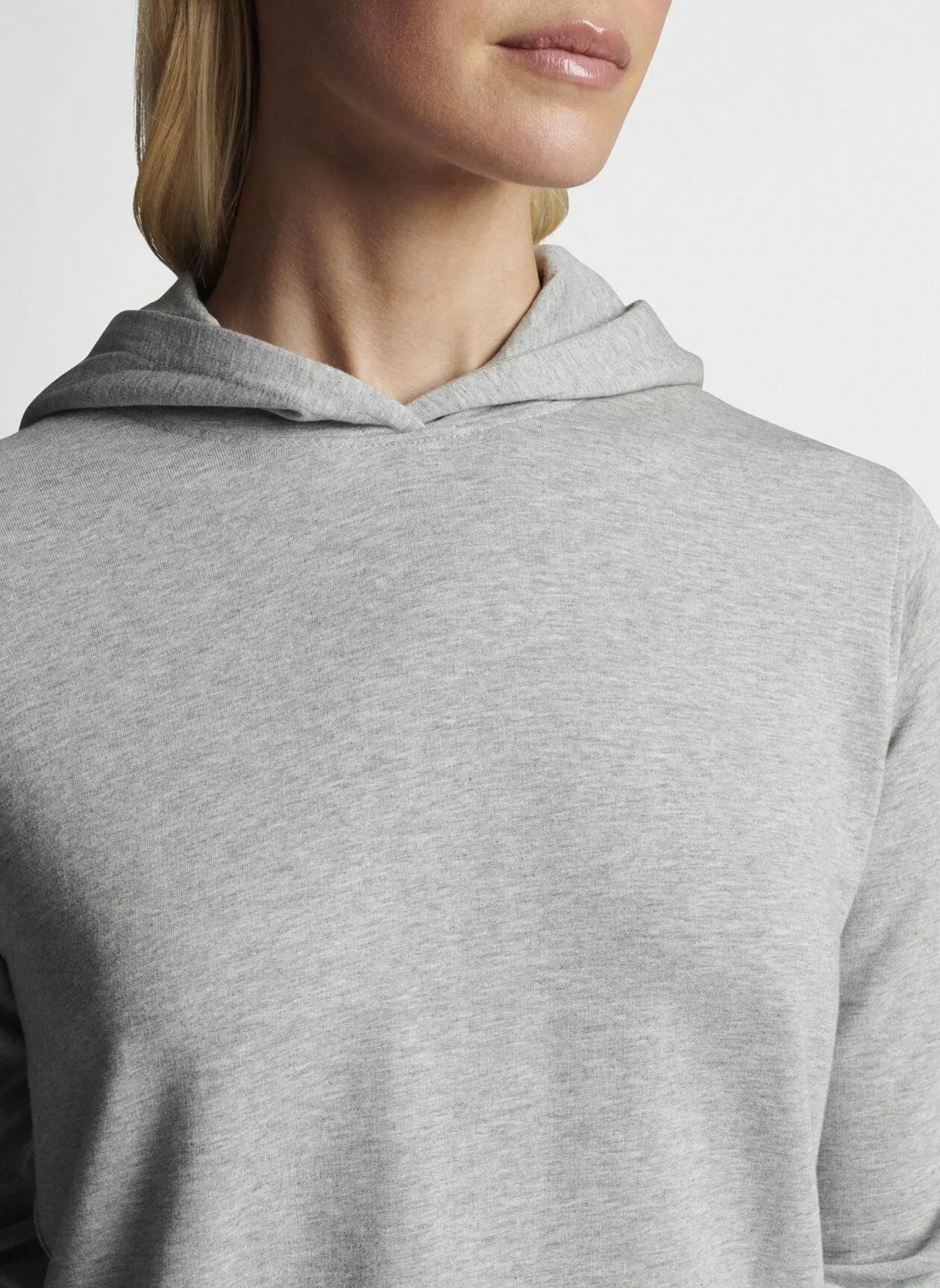 Peter Millar Womens Lava Wash Relaxed Hoodie - BRITISH GREY
