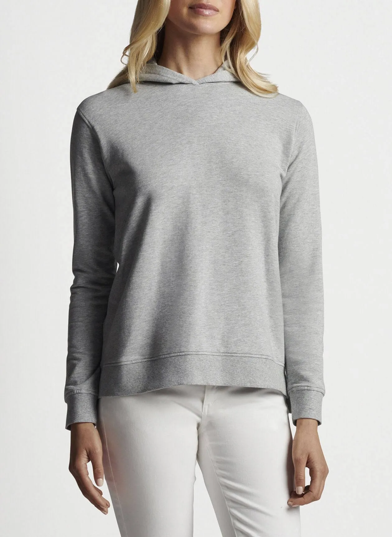 Peter Millar Womens Lava Wash Relaxed Hoodie - BRITISH GREY