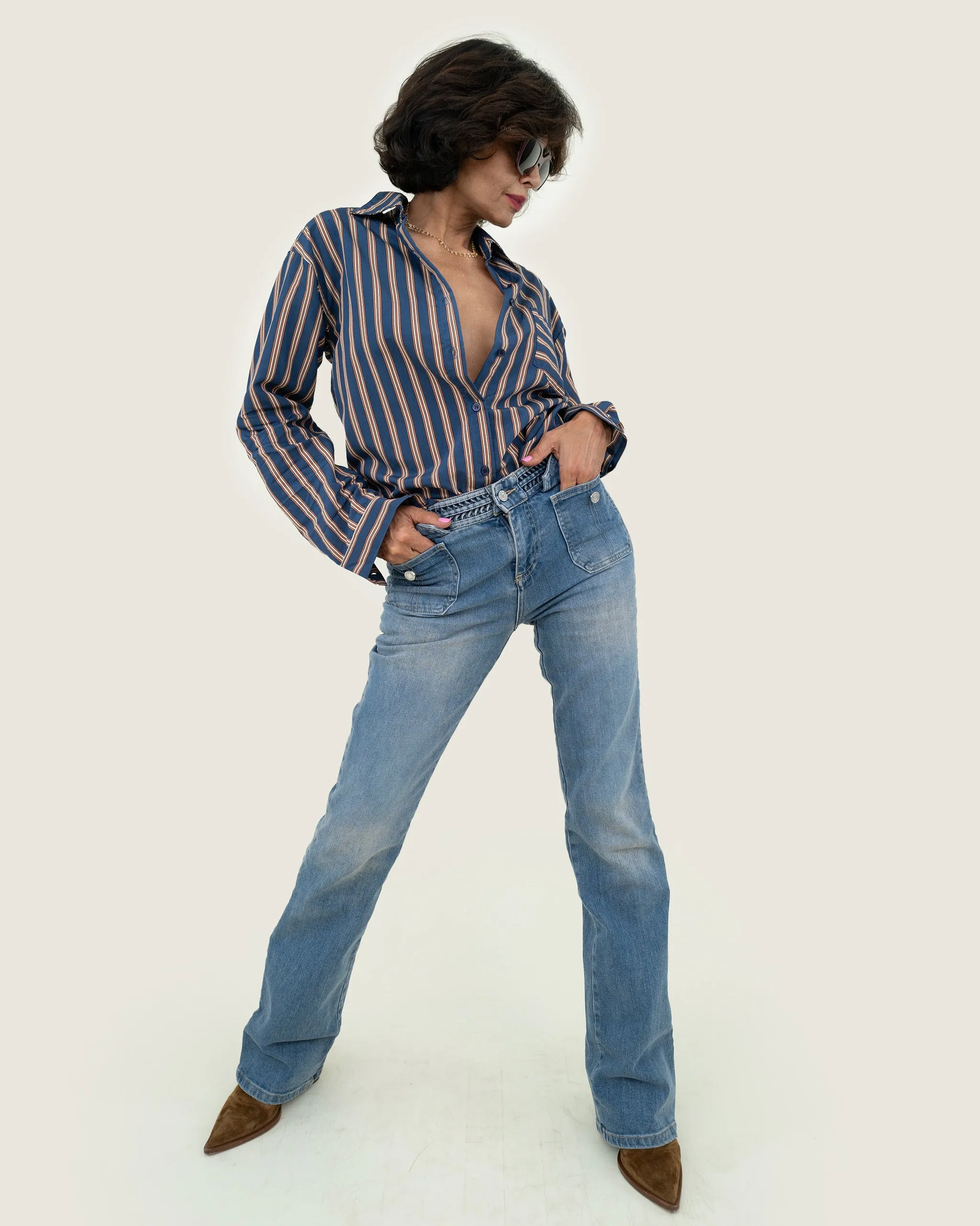 PHOEBE MULTI STRIPE - NAVY