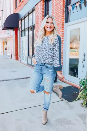 Pink Mirage Leopard Top