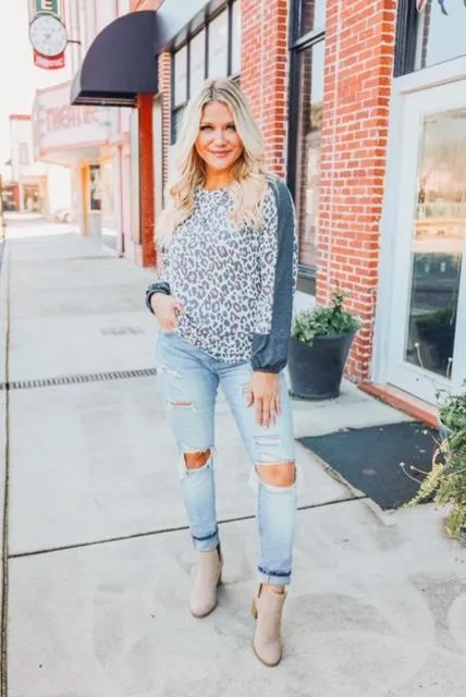 Pink Mirage Leopard Top