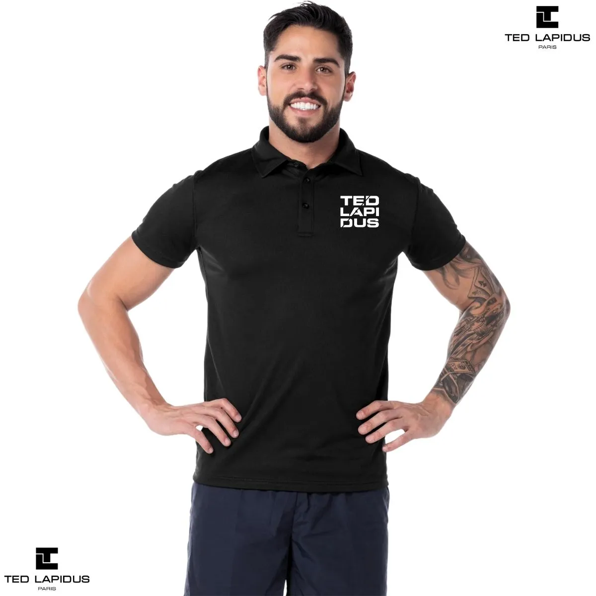 Playera Deportiva tipo polo Hombre Ted Lapidus Paris M.