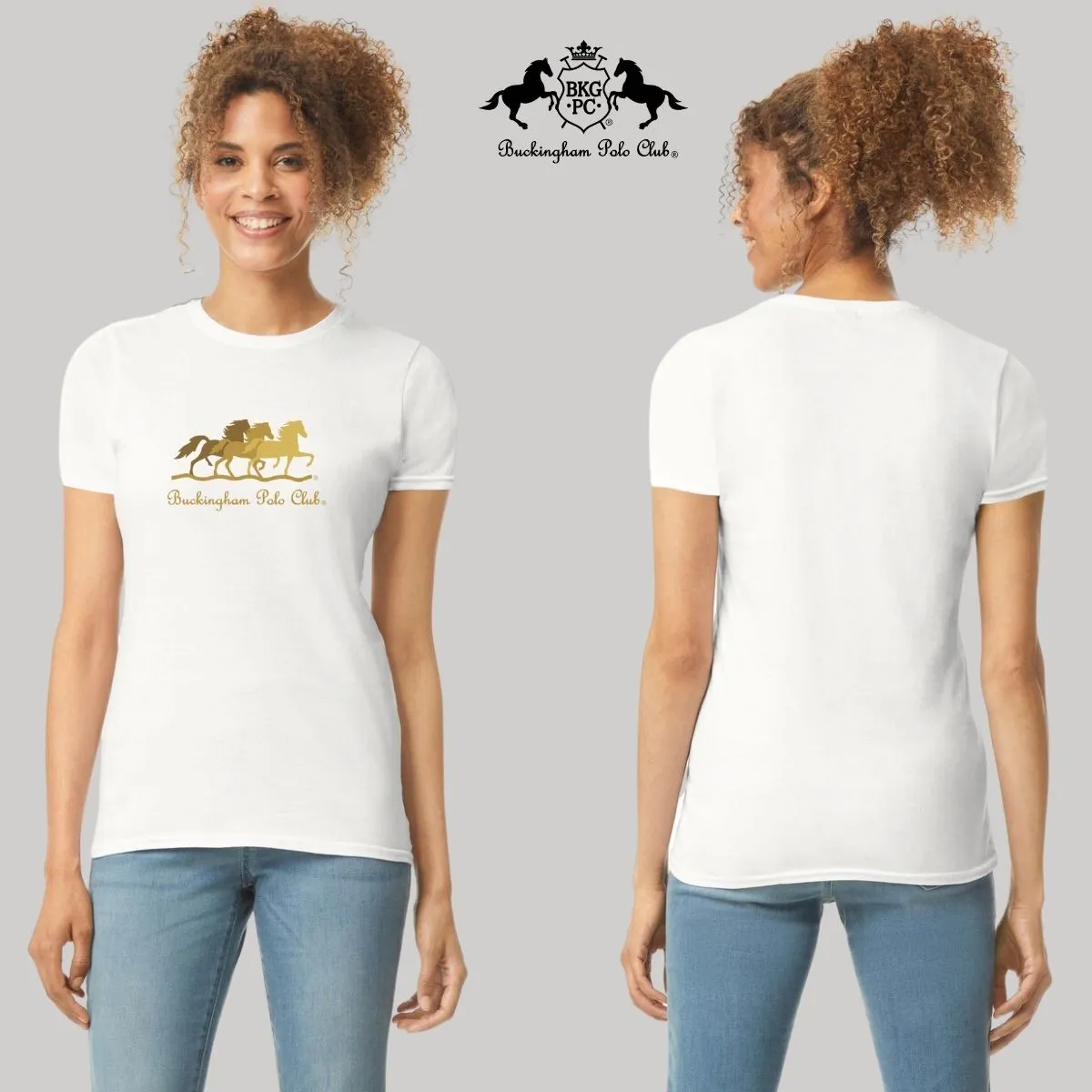 Playera Mujer Buckingham Polo Club Caballos