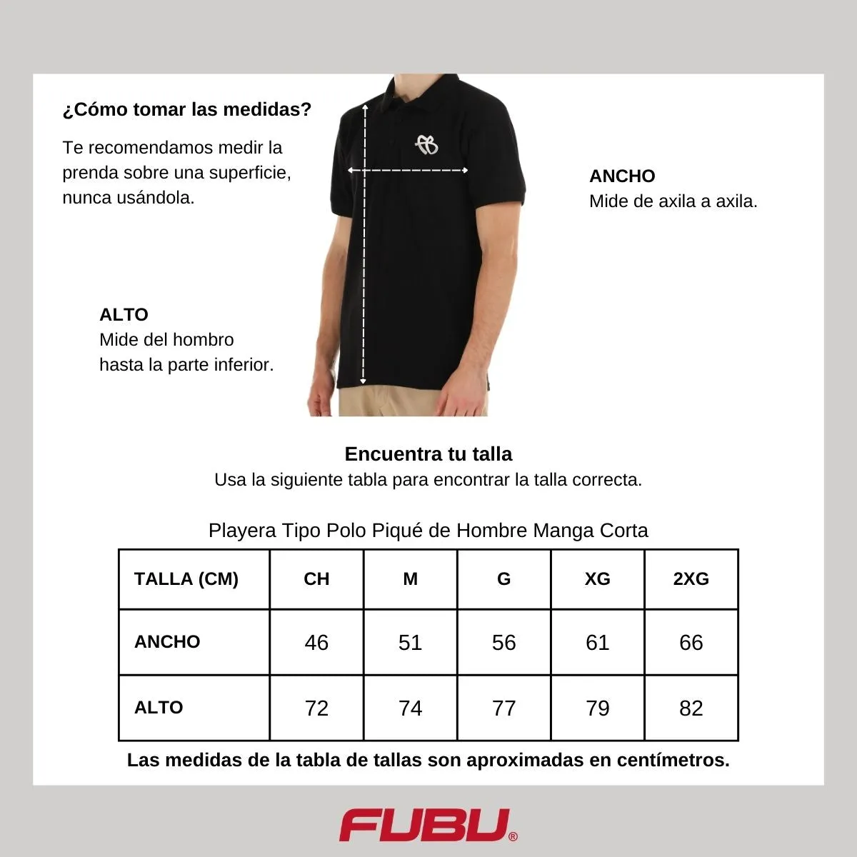 Playera Tipo Polo Piqué Hombre Fubu FB Mono Bordado
