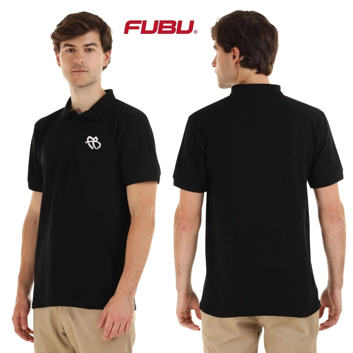 Playera Tipo Polo Piqué Hombre Fubu FB Mono Bordado