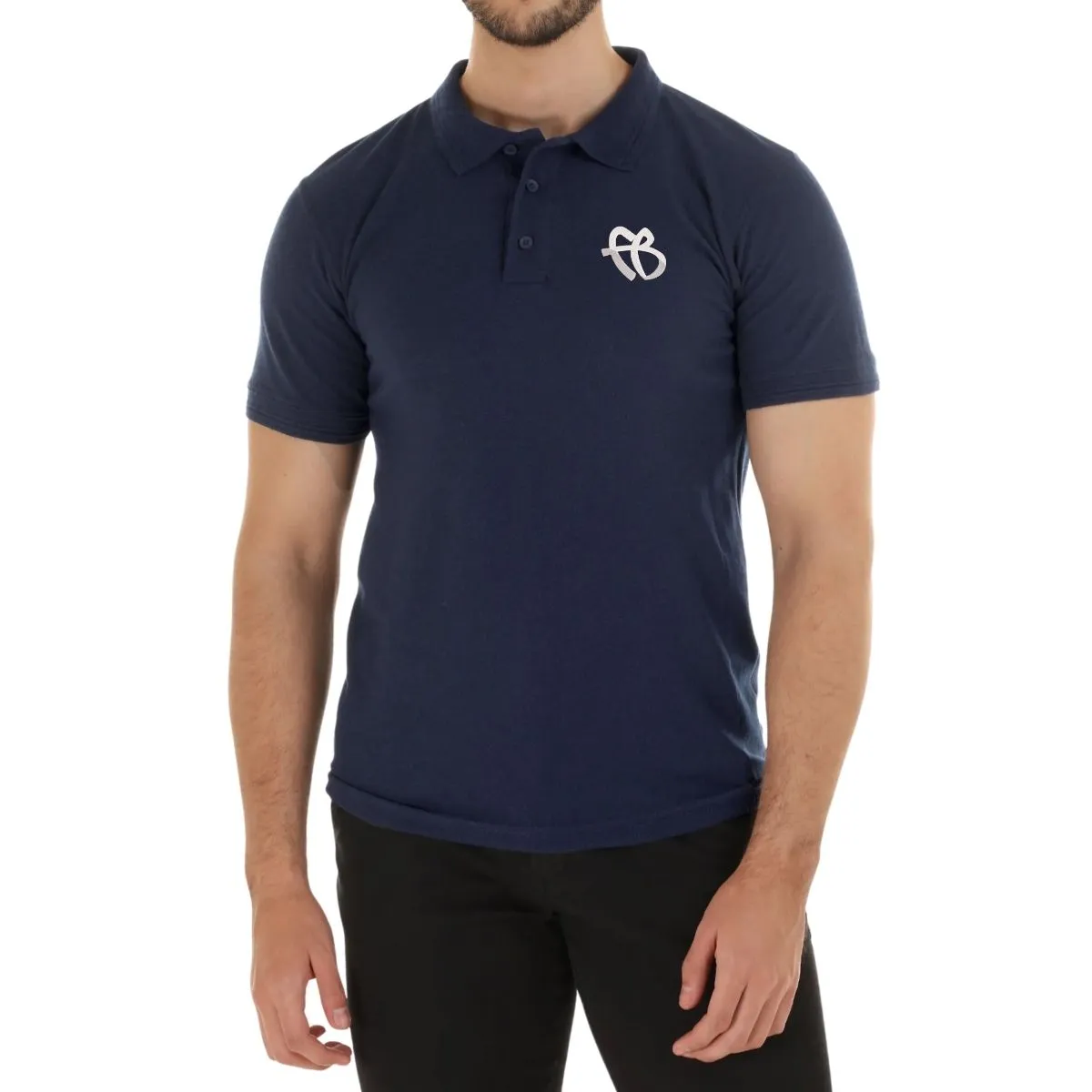 Playera Tipo Polo Piqué Hombre Fubu FB Mono Bordado