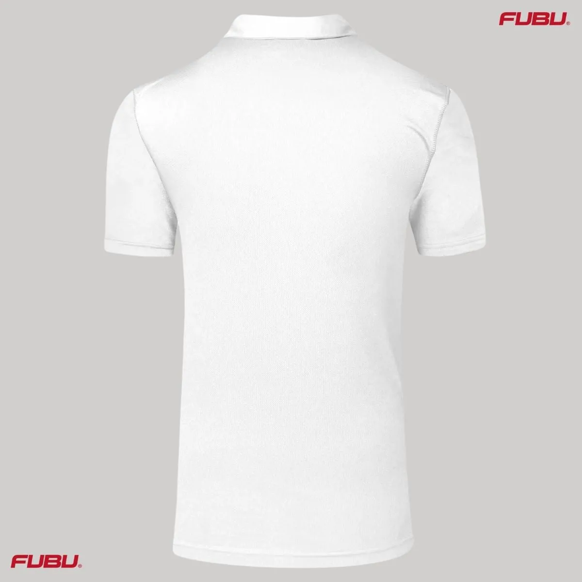 Playera Tipo Polo Transpirable Hombre Fubu FB Rojo Bordado