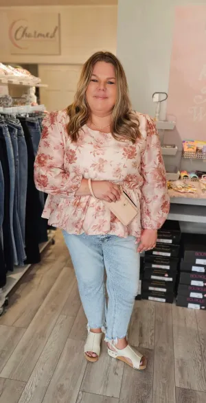 Pleasantly Posh Floral Top