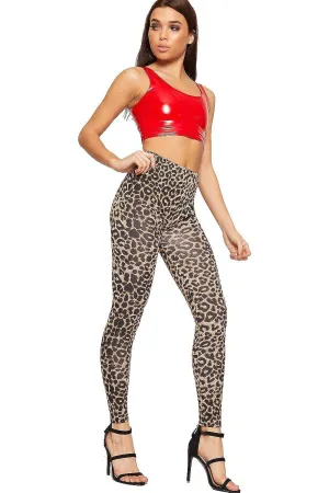 Plus Size Animal Leopard Print Leggings