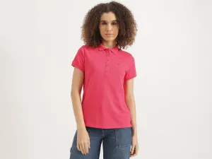 Polo Neck Solid Tshirt