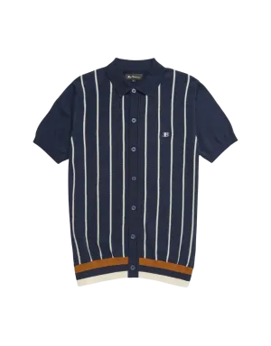 Polo Stripe Button Through