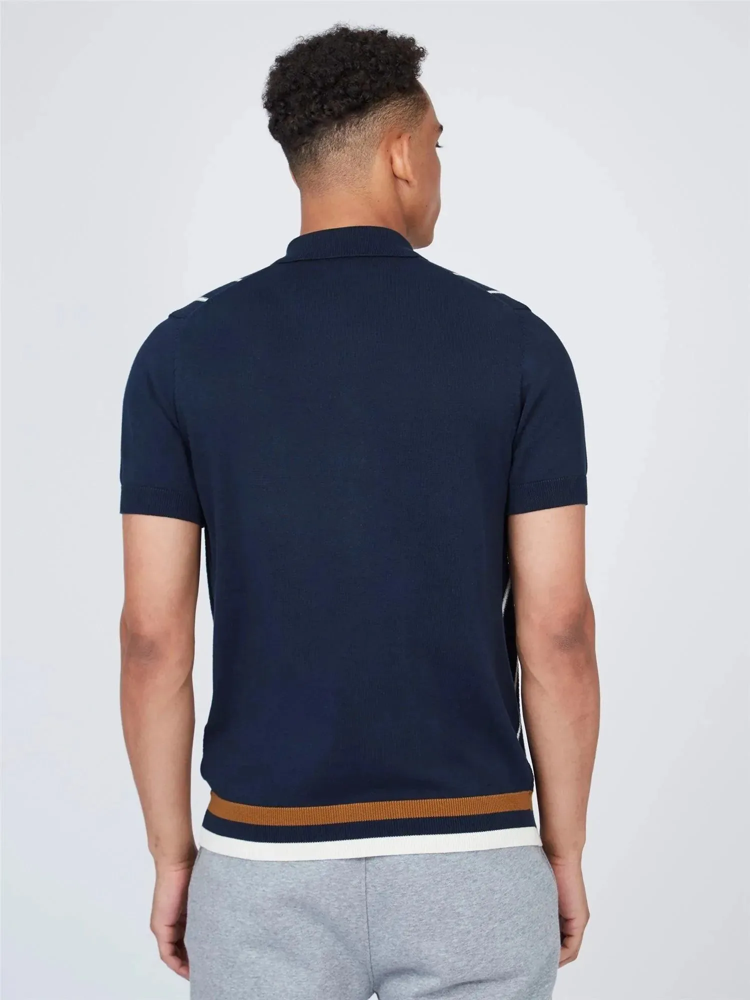 Polo Stripe Button Through