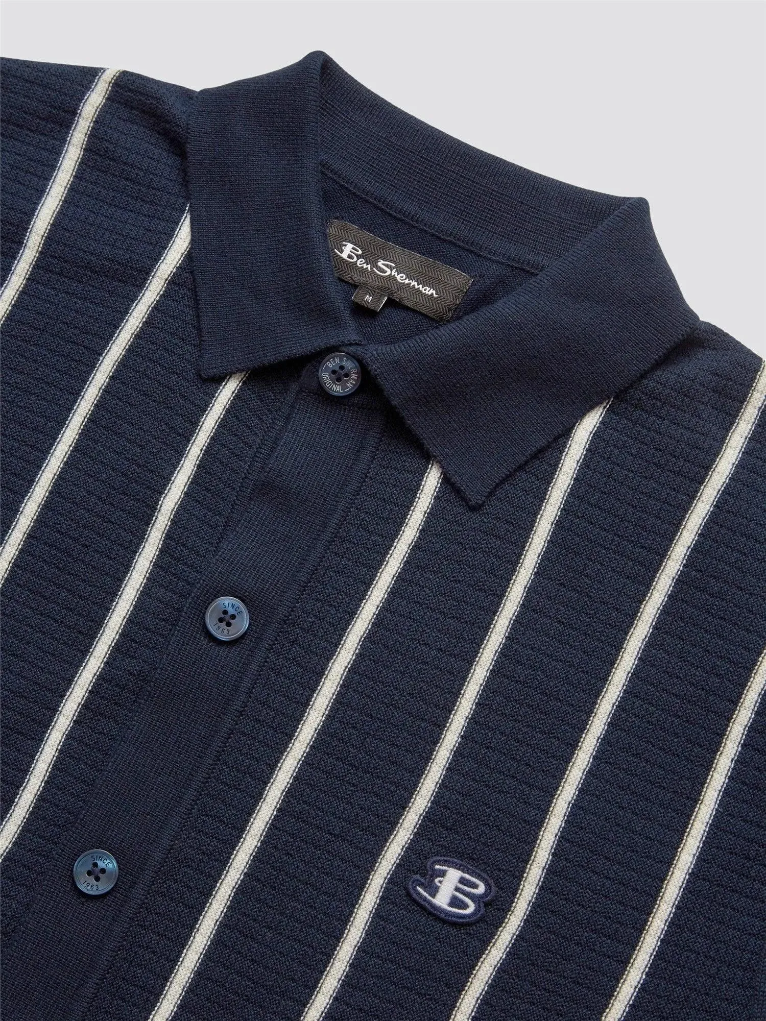 Polo Stripe Button Through