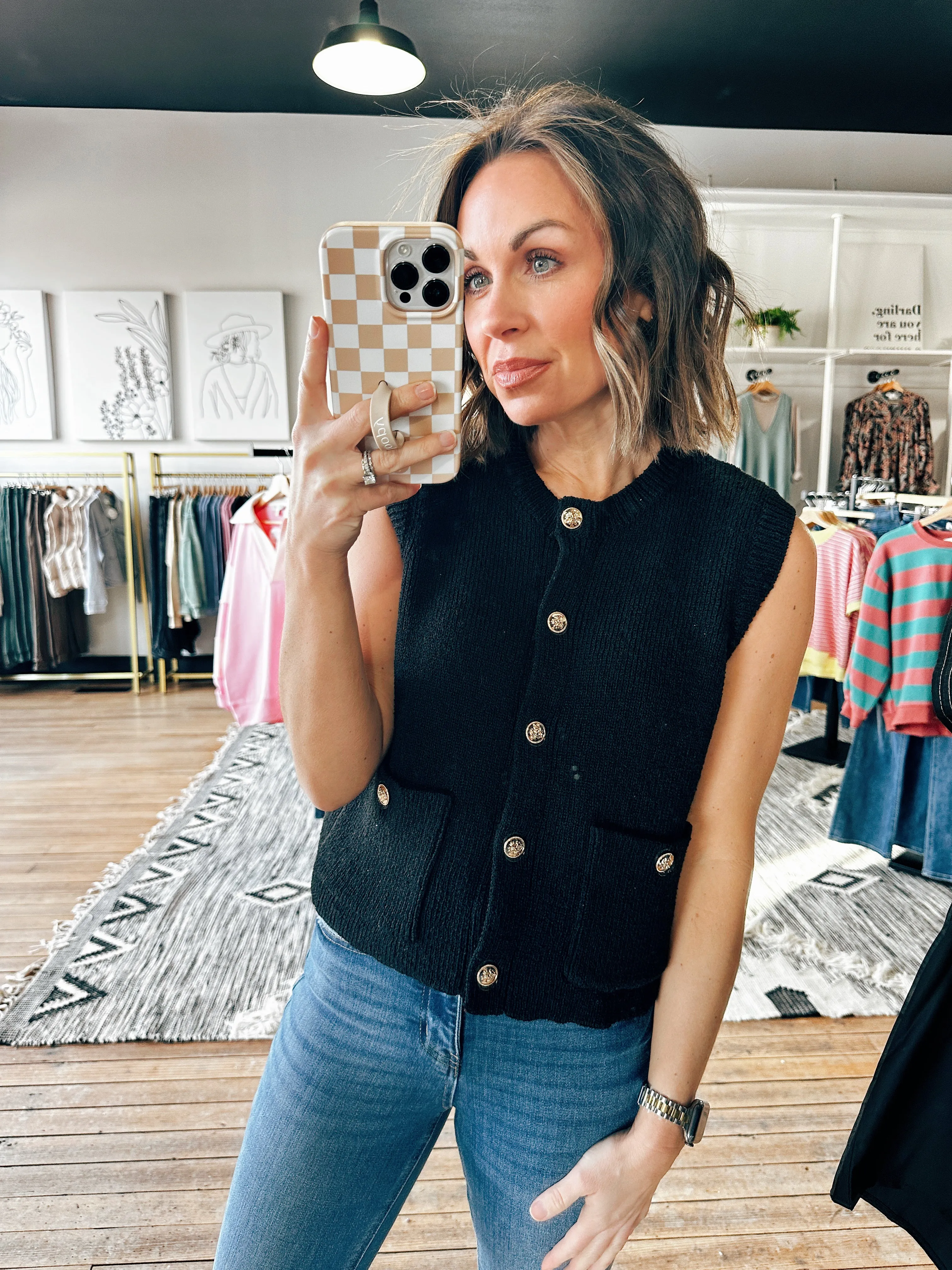 Prose Button Up Sweater Vest