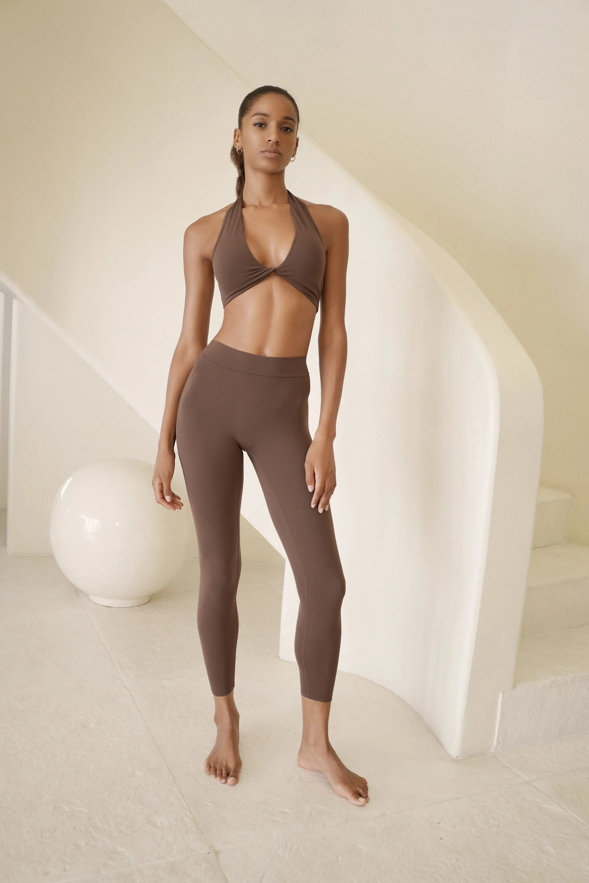 PUSH-UP LOW LEGGING | CHOCOLATE