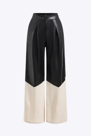 Quanah - Chic High Waist Patchwork Woman's Trousers