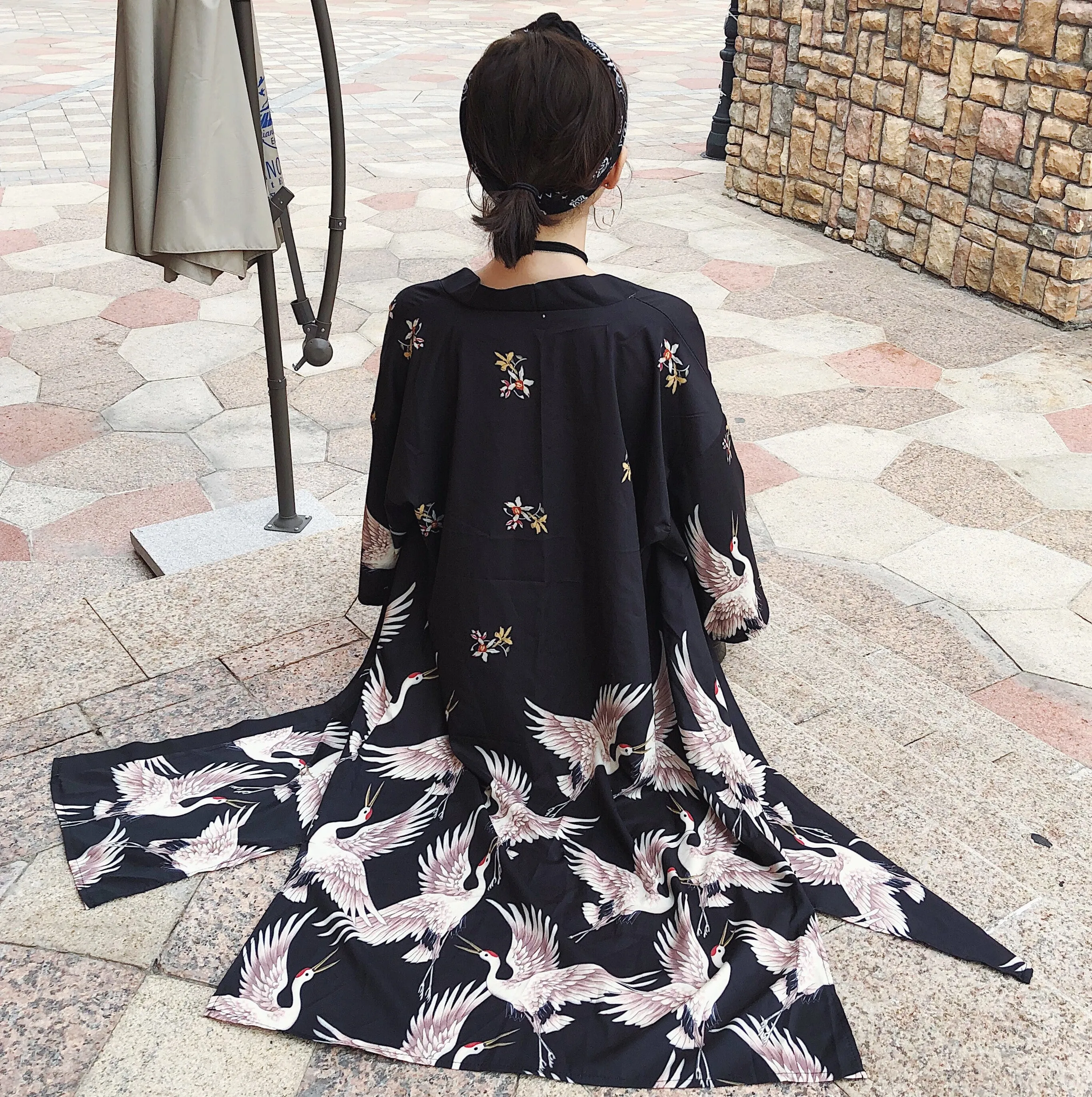 "HARAJUKU CRANE" SUNSCREEN CARDIGAN K071808