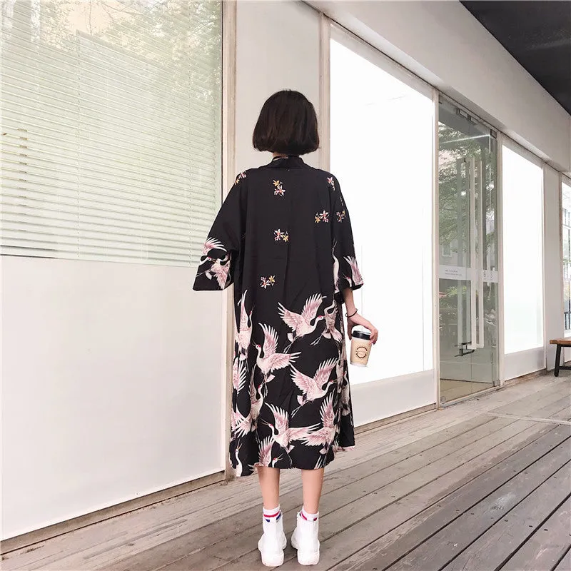 "HARAJUKU CRANE" SUNSCREEN CARDIGAN K071808